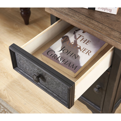 Canora Grey Salazar End Table with Storage and BuiltIn Outlets